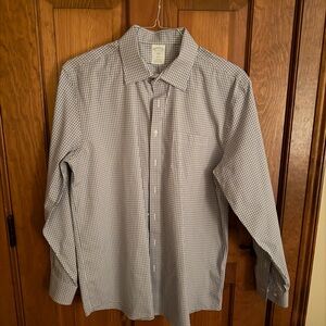 Brooks Brothers Navy and White Checkered Shirt